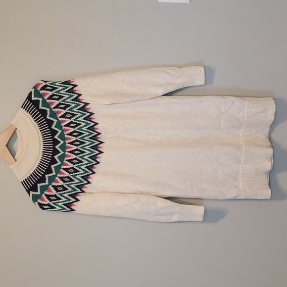 Old Navy Womens Y2K Aztec Hobo Knit Sweater mini dress tunic sz S - Picture 1 of 6